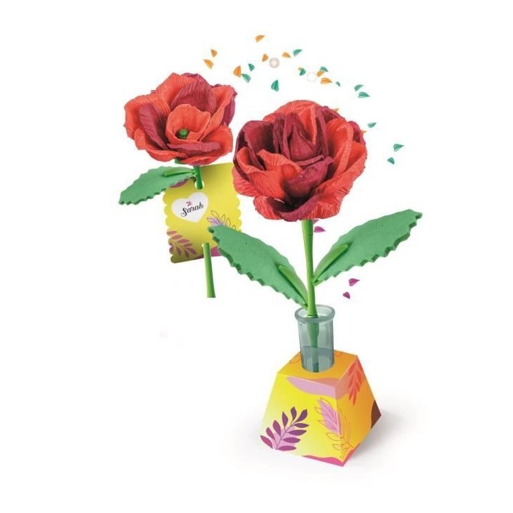 CLEMENTONI - Crée tes fleurs - Rose CLEMENTONI - Crée tes fleurs - Rose