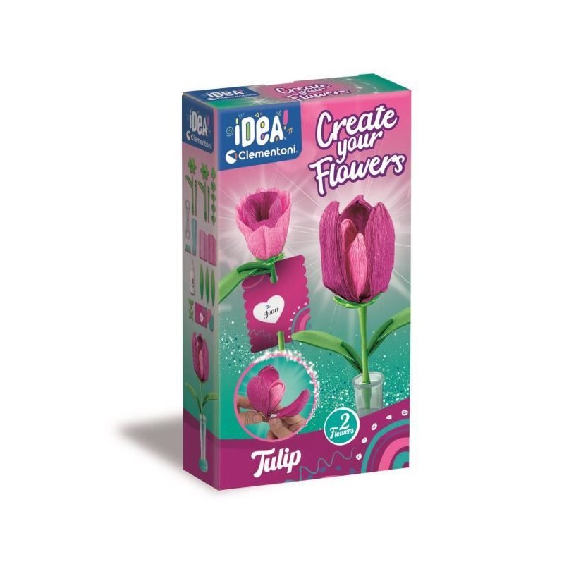 CLEMENTONI - Crée tes fleurs - Tulipe CLEMENTONI - Crée tes fleurs - Tulipe