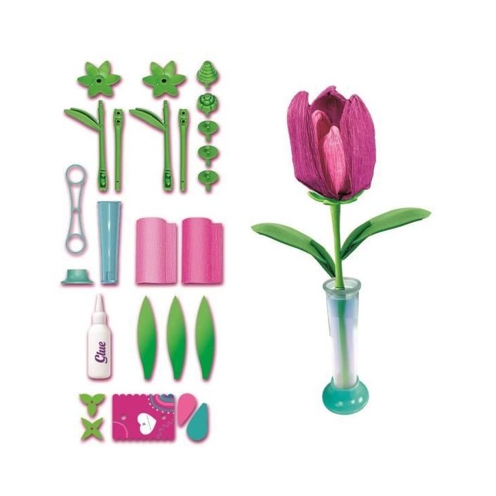 CLEMENTONI - Crée tes fleurs - Tulipe CLEMENTONI - Crée tes fleurs - Tulipe