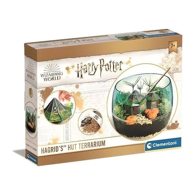Terrarium Harry Potter - CLEMENTONI - Cabane de Hagrid a reproduire