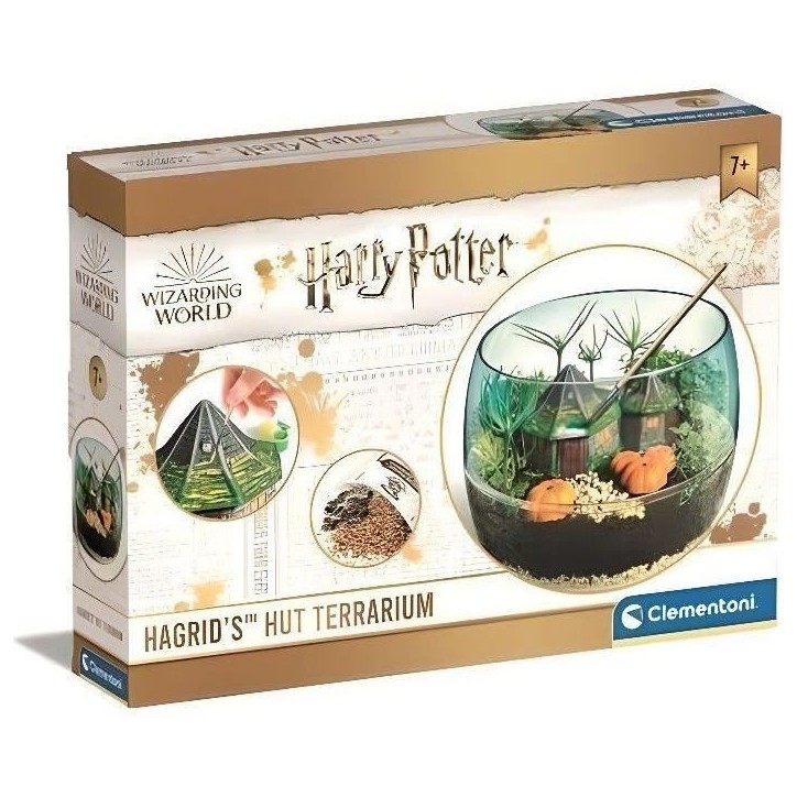 Terrarium Harry Potter - CLEMENTONI - Cabane de Hagrid a reproduire Terrarium Harry Potter - CLEMENTONI - Cabane de Hagrid a reproduire