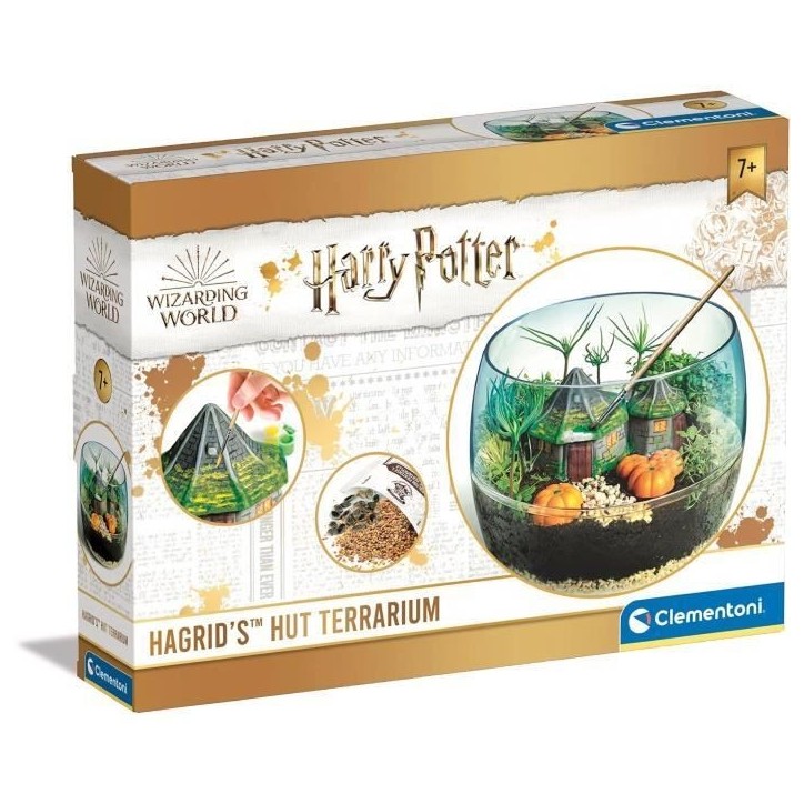Terrarium Harry Potter - CLEMENTONI - Cabane de Hagrid a reproduire Terrarium Harry Potter - CLEMENTONI - Cabane de Hagrid a reproduire