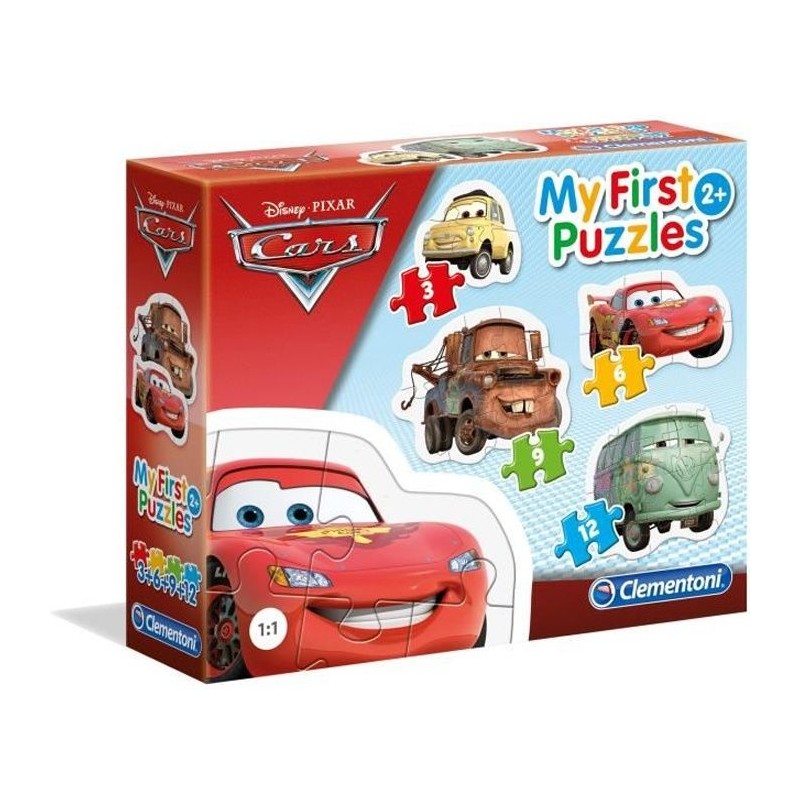 CLEMENTONI - My First Puzzles - Cars - Puzzle évolutif 3-6-9-12 piece CLEMENTONI - My First Puzzles - Cars - Puzzle évolutif 3-6-9-12 piece