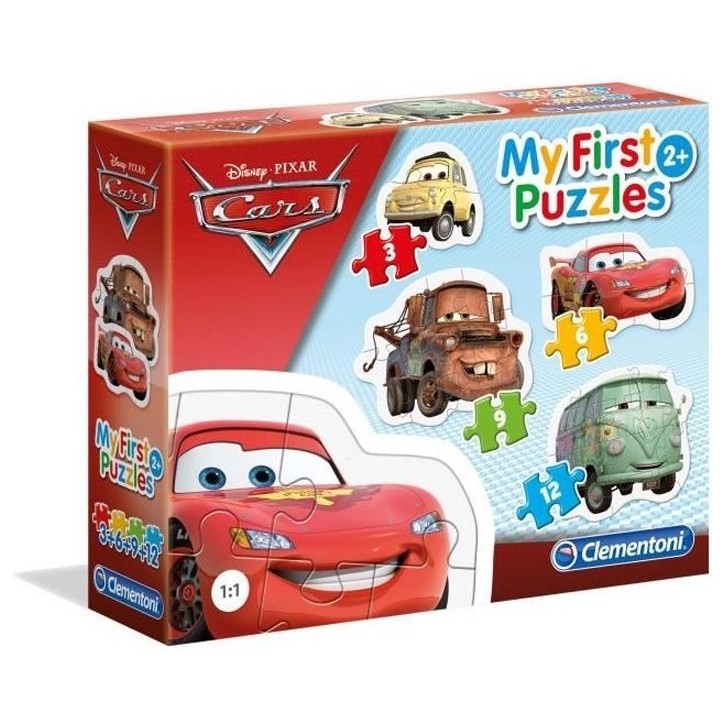 CLEMENTONI - My First Puzzles - Cars - Puzzle évolutif 3-6-9-12 pieces - Mixte - A partir de 2 ans CLEMENTONI - My First Puzzles - Cars - Puzzle évolutif 3-6-9-12 pieces - Mixte - A partir de 2 ans