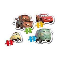CLEMENTONI - My First Puzzles - Cars - Puzzle évolutif 3-6-9-12 piece