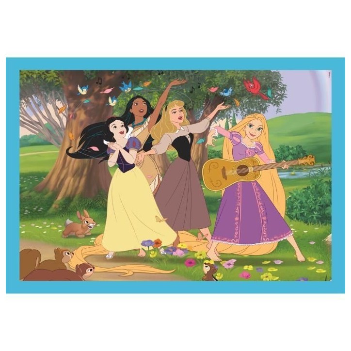 CLEMENTONI - Puzzle 4 en 1 - Disney Princess CLEMENTONI - Puzzle 4 en 1 - Disney Princess