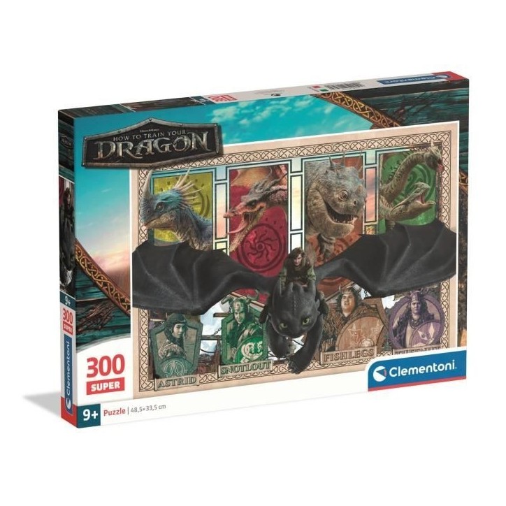CLEMENTONI - 300 pieces Super - How to Train your Dragon CLEMENTONI - 300 pieces Super - How to Train your Dragon