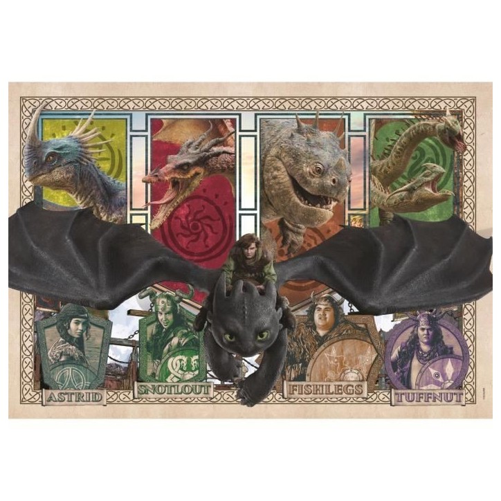 CLEMENTONI - 300 pieces Super - How to Train your Dragon CLEMENTONI - 300 pieces Super - How to Train your Dragon