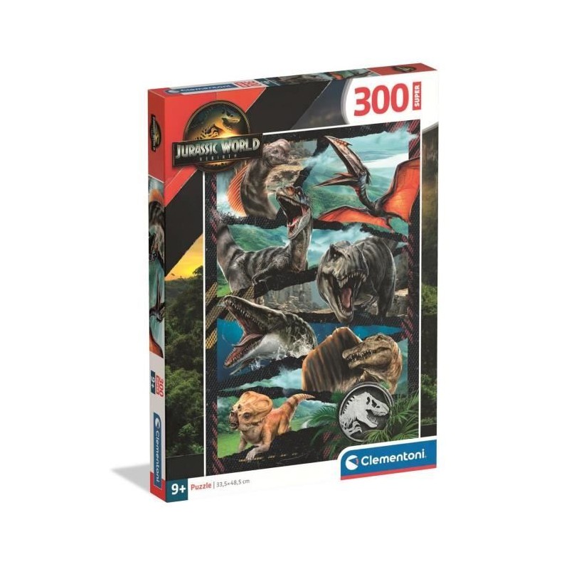 CLEMENTONI - 300 pieces Super - Jurassic World, Renaissance CLEMENTONI - 300 pieces Super - Jurassic World, Renaissance