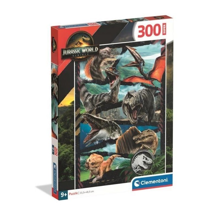 CLEMENTONI - 300 pieces Super - Jurassic World, Renaissance CLEMENTONI - 300 pieces Super - Jurassic World, Renaissance