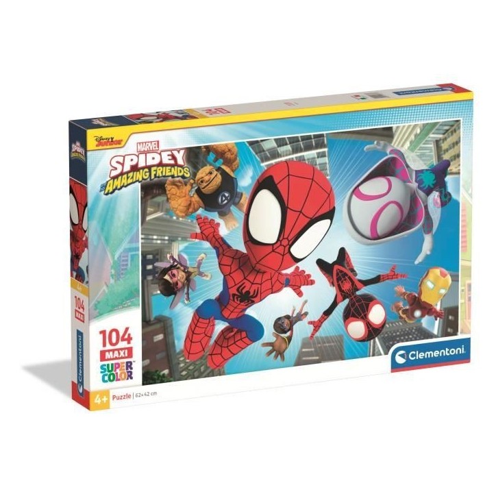 CLEMENTONI - 104 pieces Maxi - Spidey CLEMENTONI - 104 pieces Maxi - Spidey