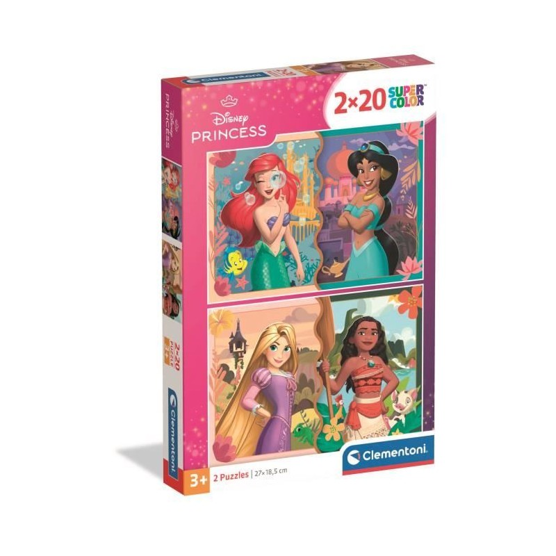 CLEMENTONI - 2x20 pieces - Disney Princess