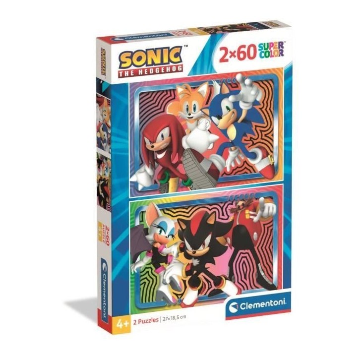 CLEMENTONI - 2x60 pieces - Sonic CLEMENTONI - 2x60 pieces - Sonic