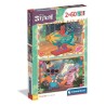 Puzzle 2x60 pieces Stitch, Pour enfants a partir de 3 ans, Theme dessi