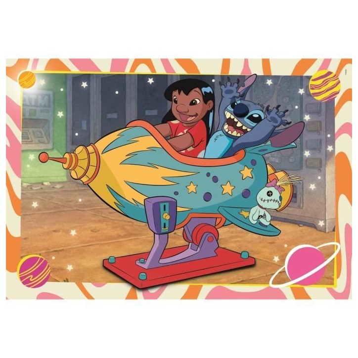 Puzzle 2x60 pieces Stitch, Pour enfants a partir de 3 ans, Theme dessins animés, CLEMENTONI Puzzle 2x60 pieces Stitch, Pour enfants a partir de 3 ans, Theme dessins animés, CLEMENTONI