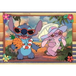 Puzzle 2x60 pieces Stitch, Pour enfants a partir de 3 ans, Theme dessi