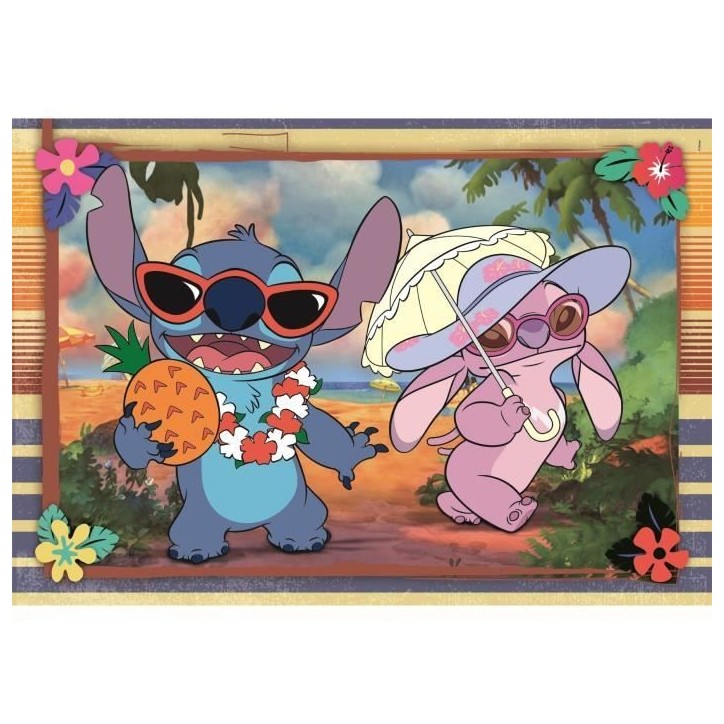 Puzzle 2x60 pieces Stitch, Pour enfants a partir de 3 ans, Theme dessins animés, CLEMENTONI Puzzle 2x60 pieces Stitch, Pour enfants a partir de 3 ans, Theme dessins animés, CLEMENTONI