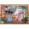 Puzzle 2x60 pieces Stitch, Pour enfants a partir de 3 ans, Theme dessi