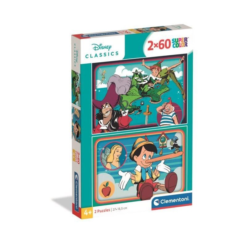 CLEMENTONI - 2x60 pieces - Disney Classic CLEMENTONI - 2x60 pieces - Disney Classic