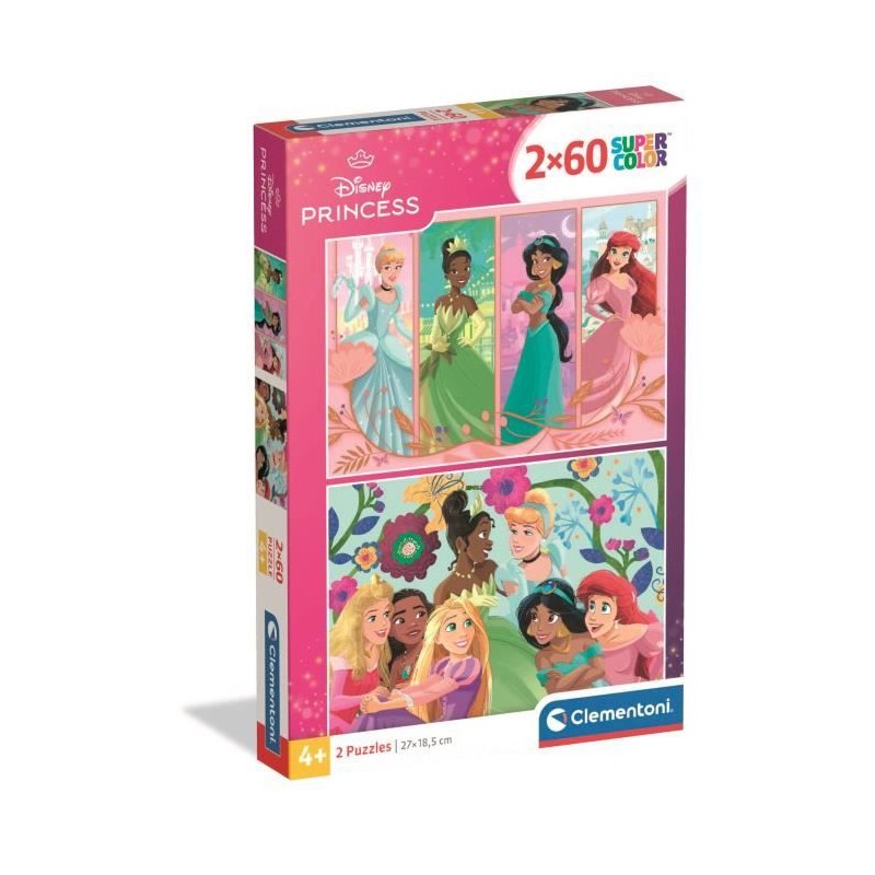 CLEMENTONI - 2x60 pieces - Disney Princess CLEMENTONI - 2x60 pieces - Disney Princess