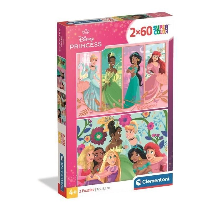 CLEMENTONI - 2x60 pieces - Disney Princess CLEMENTONI - 2x60 pieces - Disney Princess