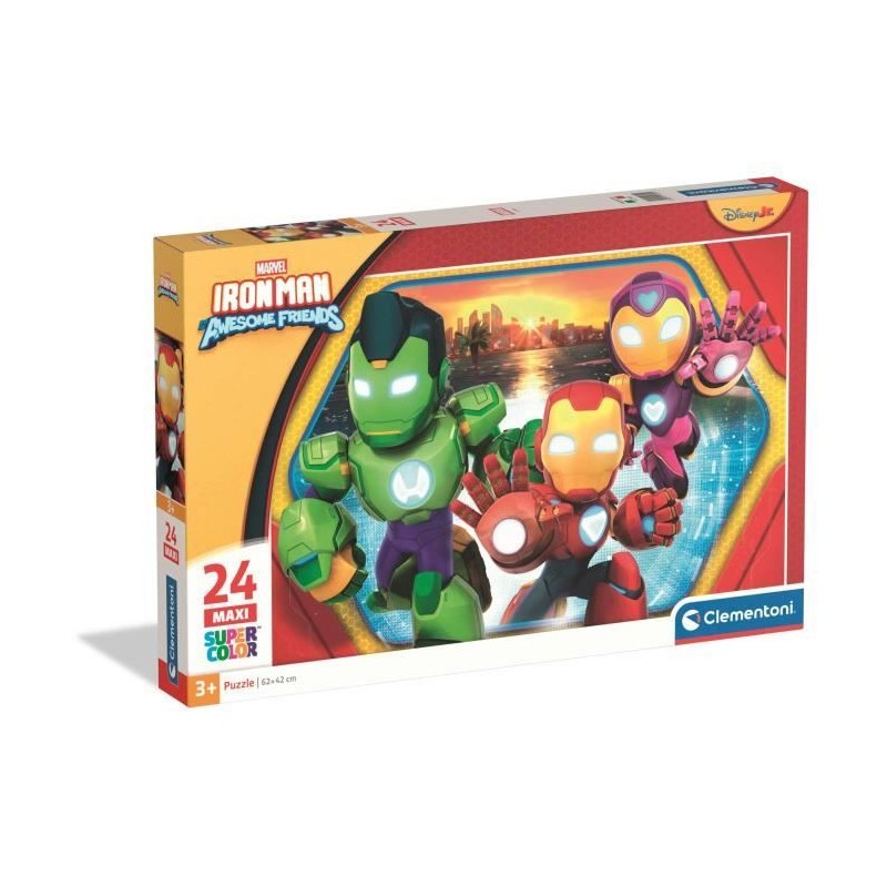 CLEMENTONI - 24 pieces Maxi - Iron Man and his awesome friends CLEMENTONI - 24 pieces Maxi - Iron Man and his awesome friends