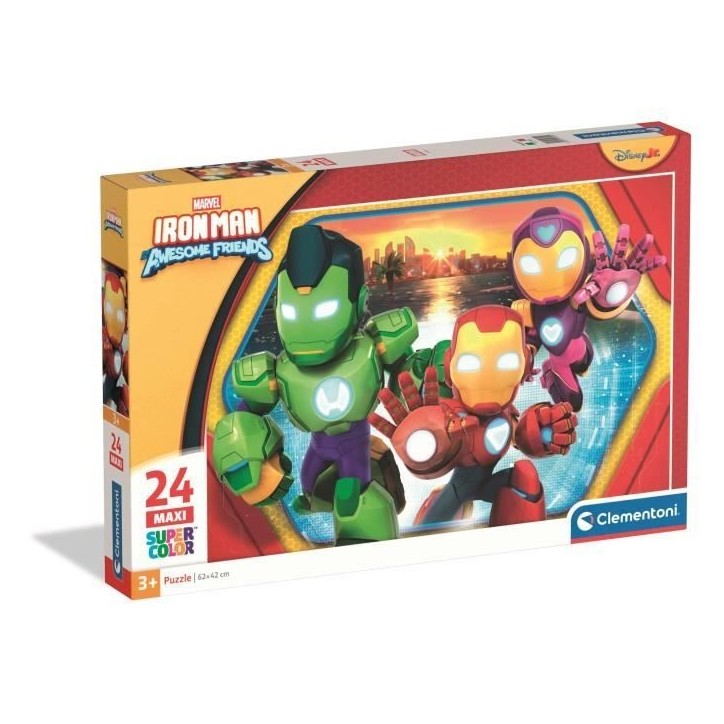 CLEMENTONI - 24 pieces Maxi - Iron Man and his awesome friends CLEMENTONI - 24 pieces Maxi - Iron Man and his awesome friends