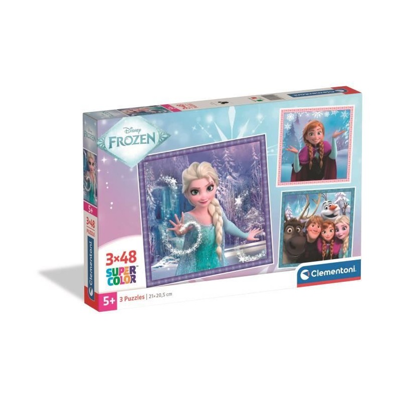 CLEMENTONI - 3x48 pieces - La Reine des Neiges CLEMENTONI - 3x48 pieces - La Reine des Neiges