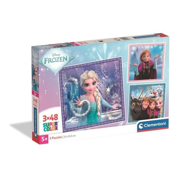 CLEMENTONI - 3x48 pieces - La Reine des Neiges CLEMENTONI - 3x48 pieces - La Reine des Neiges