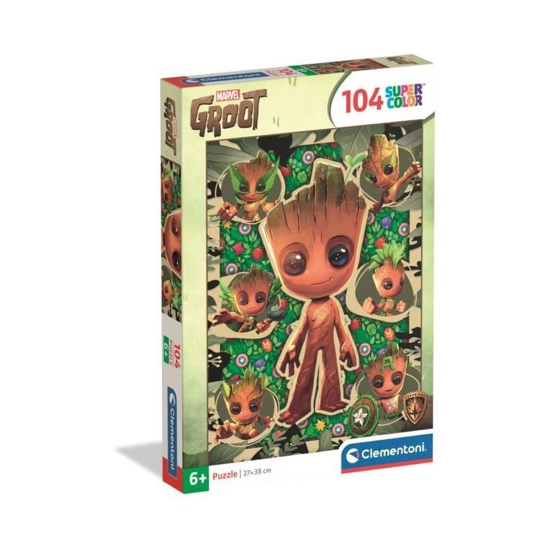 CLEMENTONI - 104 pieces - Marvel, Groot CLEMENTONI - 104 pieces - Marvel, Groot