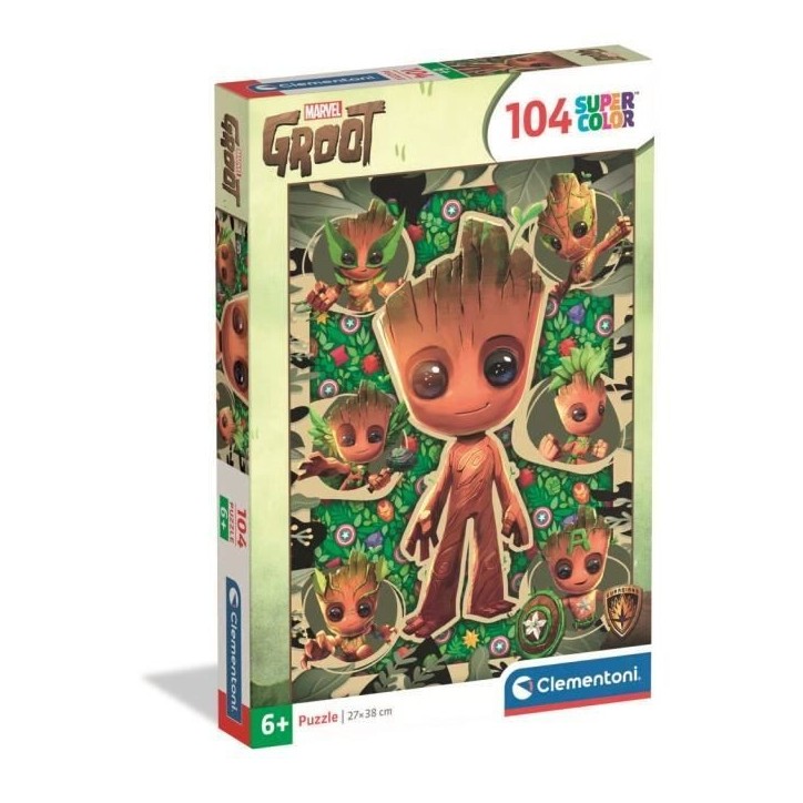 CLEMENTONI - 104 pieces - Marvel, Groot CLEMENTONI - 104 pieces - Marvel, Groot