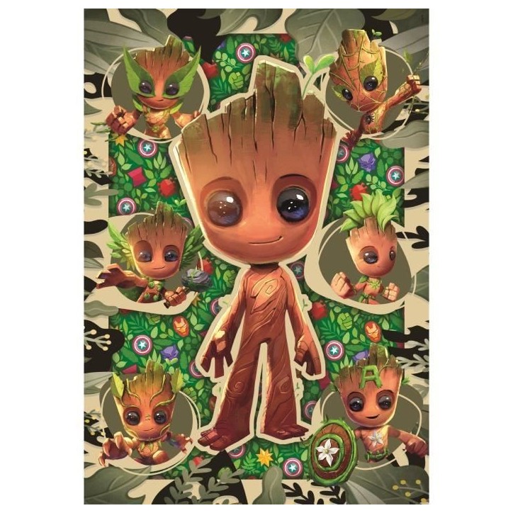 CLEMENTONI - 104 pieces - Marvel, Groot CLEMENTONI - 104 pieces - Marvel, Groot