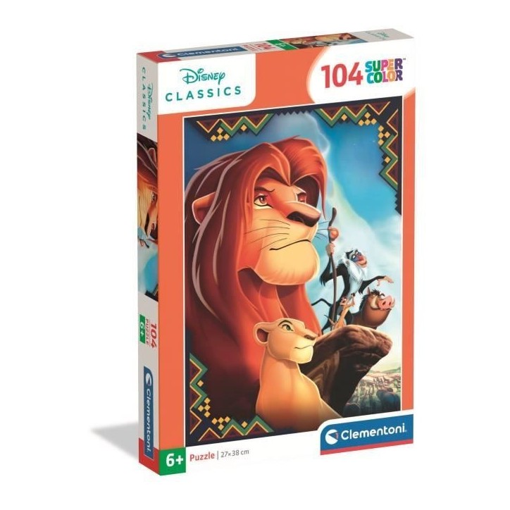 CLEMENTONI - 104 pieces - Le Roi Lion CLEMENTONI - 104 pieces - Le Roi Lion