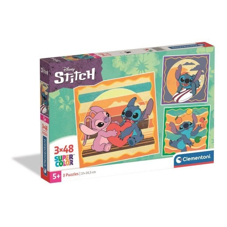 CLEMENTONI - 3x48 pieces - Stitch CLEMENTONI - 3x48 pieces - Stitch