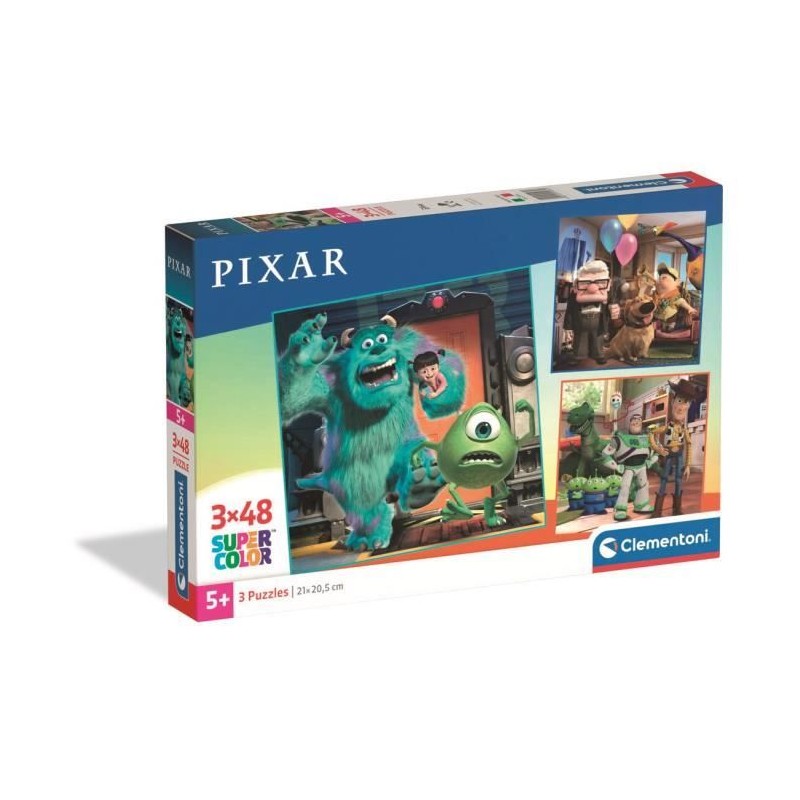 CLEMENTONI - 3x48 pieces - Disney Pixar CLEMENTONI - 3x48 pieces - Disney Pixar