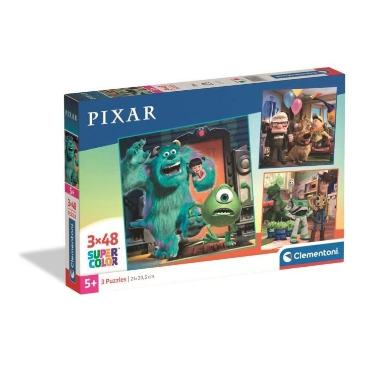 CLEMENTONI - 3x48 pieces - Disney Pixar CLEMENTONI - 3x48 pieces - Disney Pixar