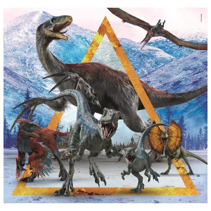 CLEMENTONI puzzle 3x48 pieces - Jurassic World CLEMENTONI puzzle 3x48 pieces - Jurassic World