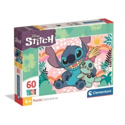 Puzzle 60 pieces Stitch, Pour enfants a partir de 3 ans, Theme dessins