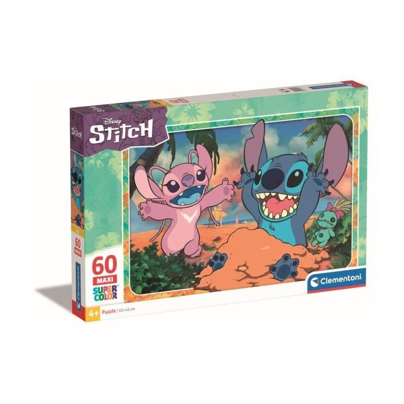 Puzzle Maxi Stitch 60 Pieces, Pour enfants a partir de 6 ans, Theme de Puzzle Maxi Stitch 60 Pieces, Pour enfants a partir de 6 ans, Theme de