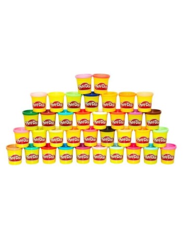 PLAY-DOH - Coffret de 36 pots de Pâte a modeler - Couleurs Multiples