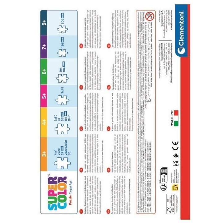 CLEMENTONI - 180 pieces Super - Dragons CLEMENTONI - 180 pieces Super - Dragons
