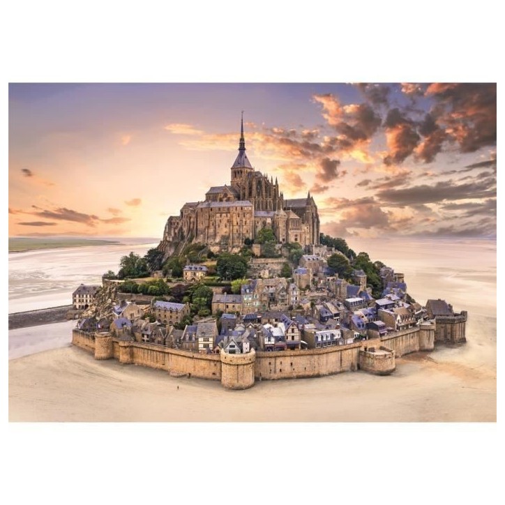 CLEMENTONI - Compact 1500 pieces - Le Mont Saint-Michel CLEMENTONI - Compact 1500 pieces - Le Mont Saint-Michel