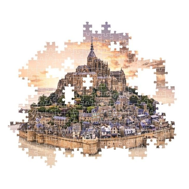 CLEMENTONI - Compact 1500 pieces - Le Mont Saint-Michel CLEMENTONI - Compact 1500 pieces - Le Mont Saint-Michel