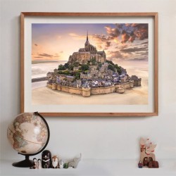 CLEMENTONI - Compact 1500 pieces - Le Mont Saint-Michel
