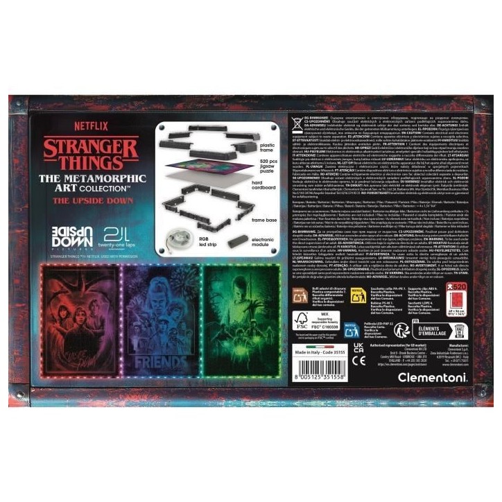 CLEMENTONI - The Morphing Collection - Stranger Things - Cadre lumineux V1 CLEMENTONI - The Morphing Collection - Stranger Things - Cadre lumineux V1