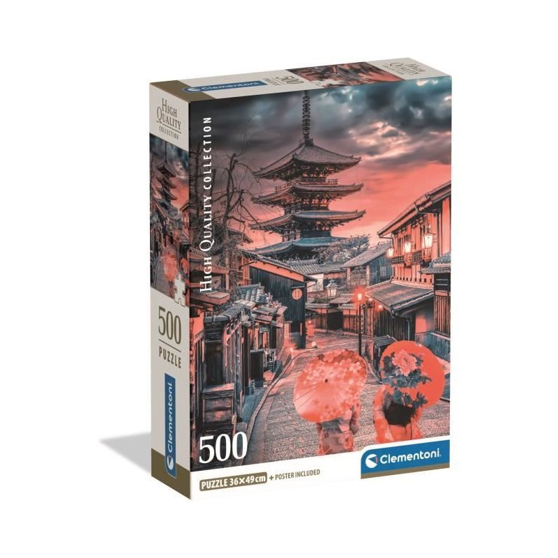 CLEMENTONI - Compact 500 pieces - Evening in Kyoto CLEMENTONI - Compact 500 pieces - Evening in Kyoto