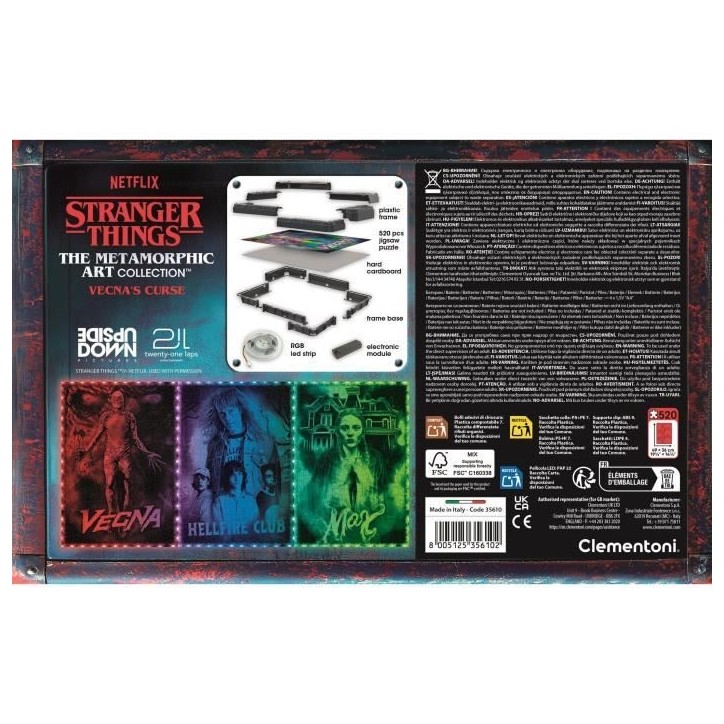 CLEMENTONI - The Morphing Collection - Stranger Things - Cadre lumineux V2 CLEMENTONI - The Morphing Collection - Stranger Things - Cadre lumineux V2