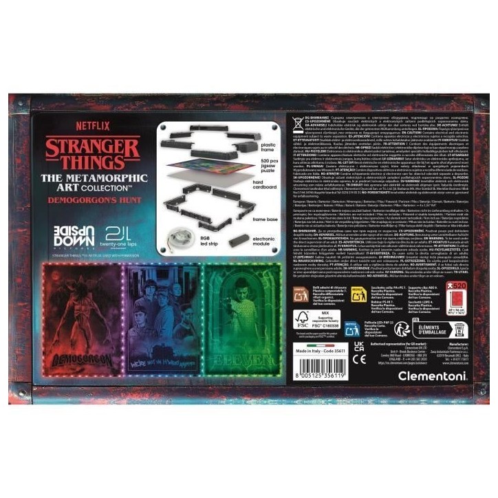 CLEMENTONI - The Morphing Collection - Stranger Things - Cadre lumineux V3