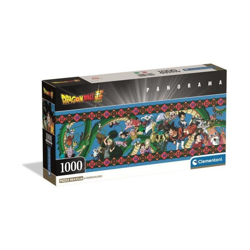 CLEMENTONI - Compact 1000 pieces Panorama - Dragon Ball Super CLEMENTONI - Compact 1000 pieces Panorama - Dragon Ball Super