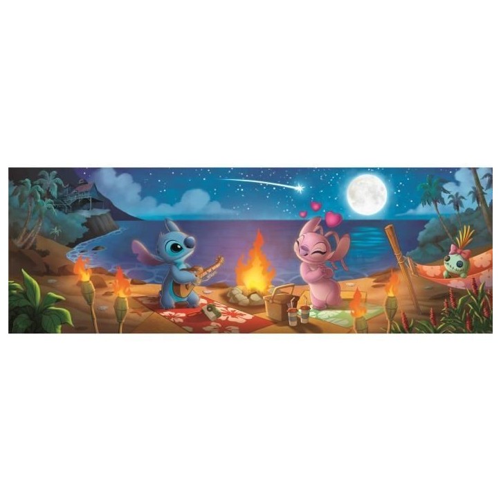 Puzzle 1000 pieces Stitch, Panorama Compact, CLEMENTONI, Dimensions du puzzle 98 x 33 cm Puzzle 1000 pieces Stitch, Panorama Compact, CLEMENTONI, Dimensions du puzzle 98 x 33 cm